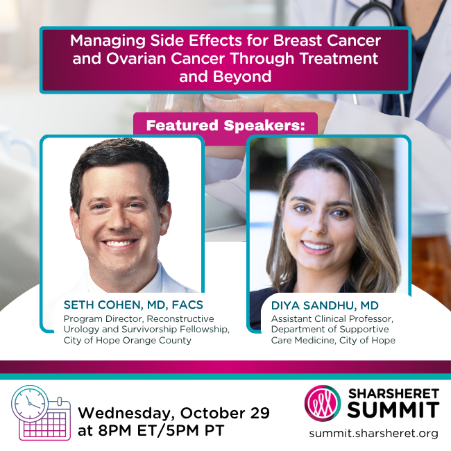 Managing Side Effects for Breast Cancer and Ovarian Cancer Through Treatment and Survivorship